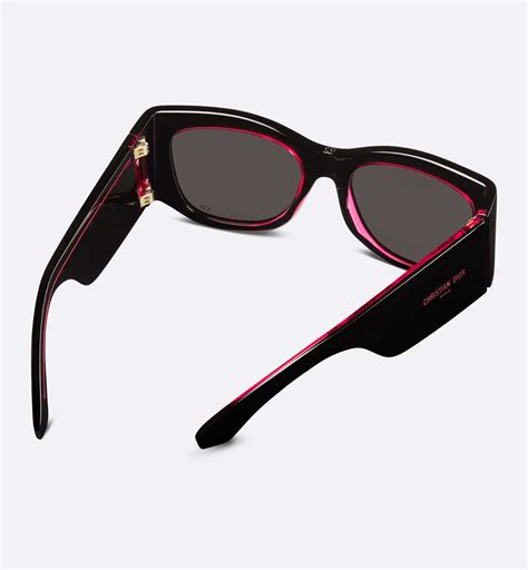 dior abstract sunglasses black and silver|DiorOblique S1I Transparent Black Square Sunglasses .